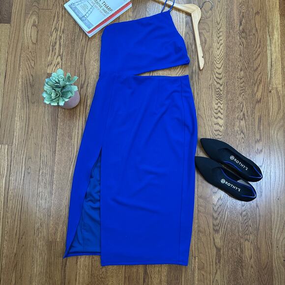 Hello Molly Love in the Night Dress in Cobalt Blue - Picture 3 of 11